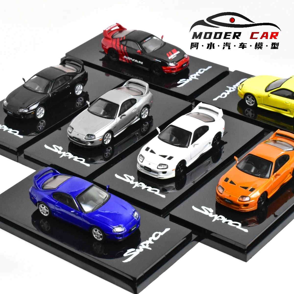 هواية اليابان HJ 1:64 SUPRA A80 JZA80 دييكاست نموذج سيارة #1