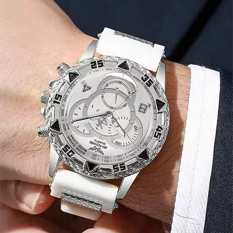 

Мужские деловые часы Модные и красивые кварцевые часы из нержавеющей стали в качестве подарка на день рождения для парня