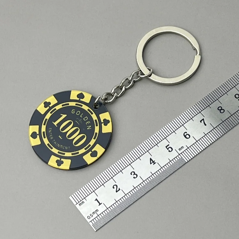 originality Keychain accessory Las Vegas good luck counter 5 10 50 100 500 1000 Acrylic Toy Gifts