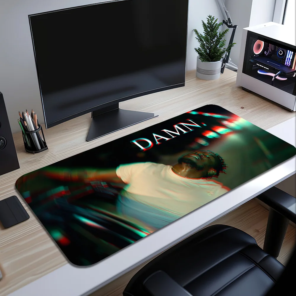 Rapper Fashion K-Kendrick Lamar Mouse Pad Large Desk Mat Keyboard Ergonomic Office Rubber Game PC Non-slip Anti-fray Home Custom