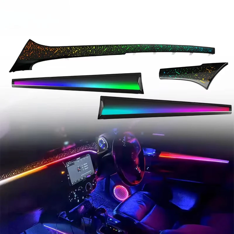 64 color Dynamic Symphony car LED interior light decoration accessory, suitable for Toyota Hilux 2015-2024 models