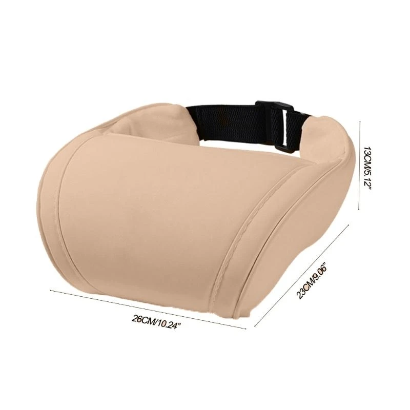 Seat Headrest Travel Rest Neck Pillow For Tesla Model 3/Y/X/S PU Leather Neck Pillow Memory Foam Pillows Car Accessories view 6