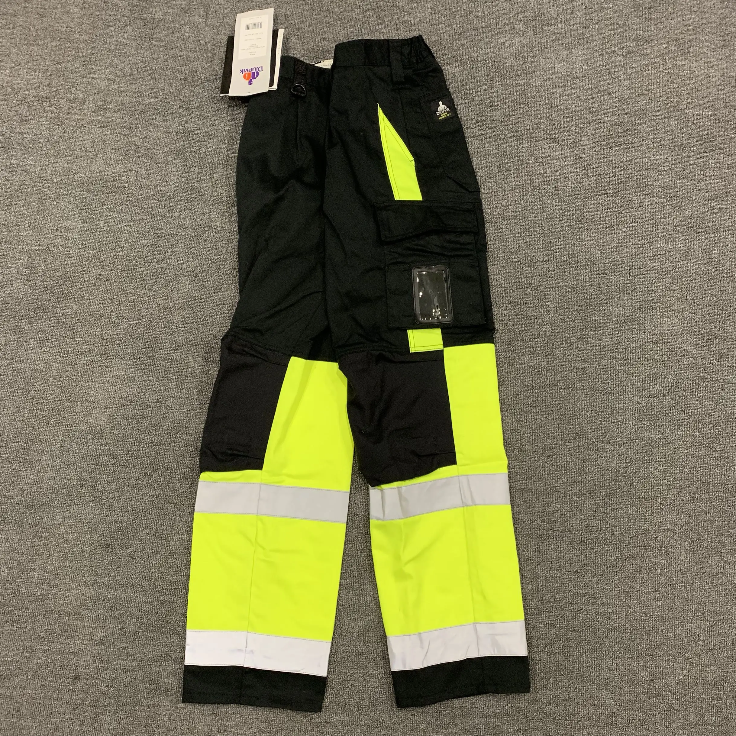 New Plus Size Men Overalls Waistband Safety Reflective Strip Night Work Pants Wear-resistant Fluorescent Outdoor Male Trousers