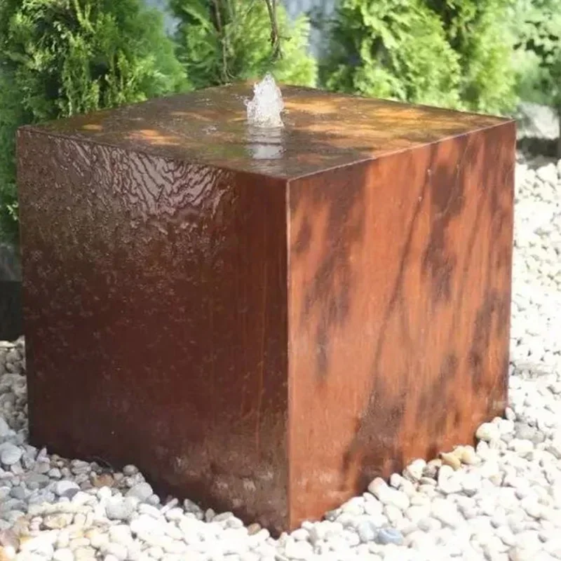 تخصيص سقوط المياه المعدنية المصنوعة يدويًا من كورتين الصلب والنافورة بجودة عالية وسعر منخفض #6