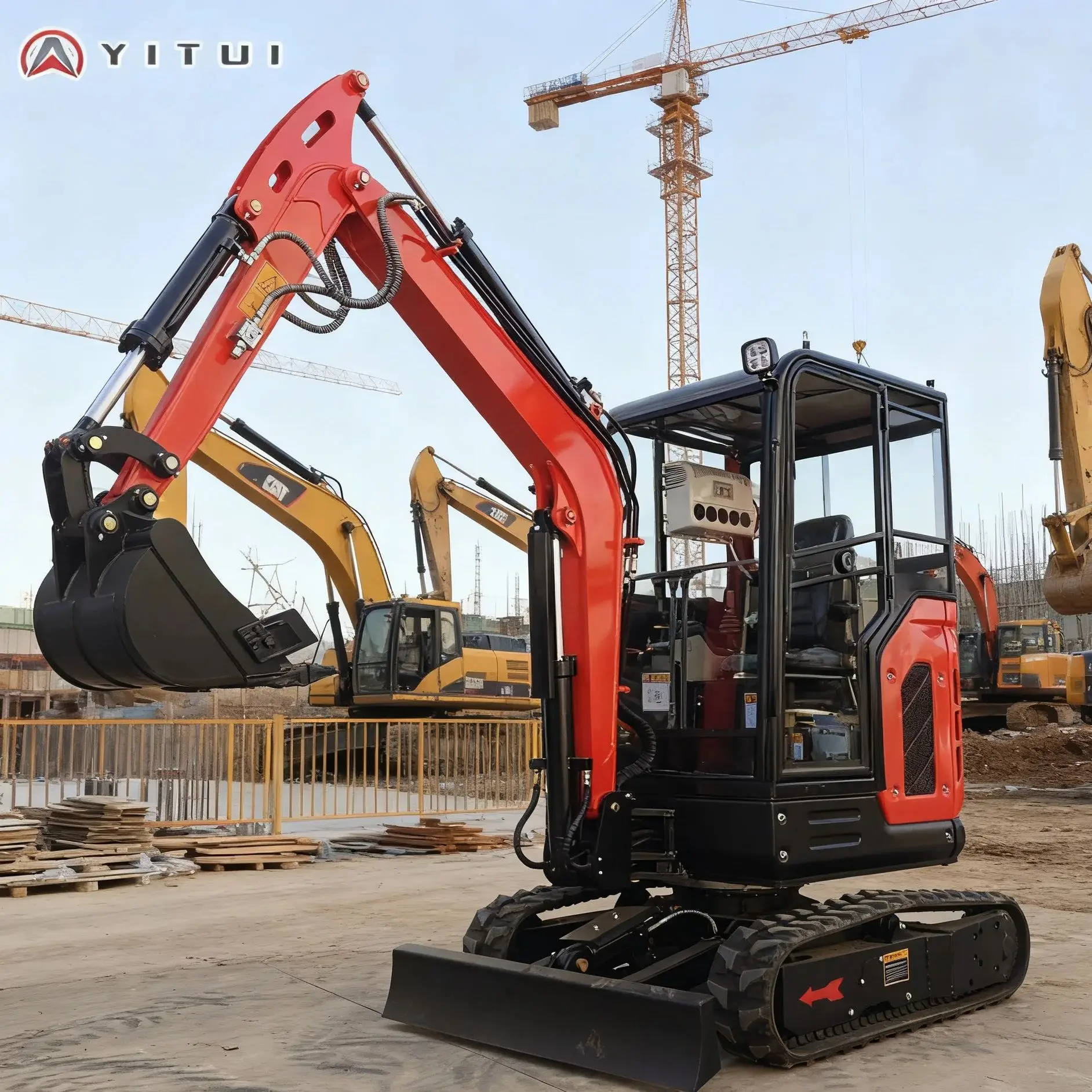 

Customized 2.5 Tons 3.5 Tons Thumb Clip Mini Excavator Big Arm Side Swing Kubota Engine Cab Mini Excavator