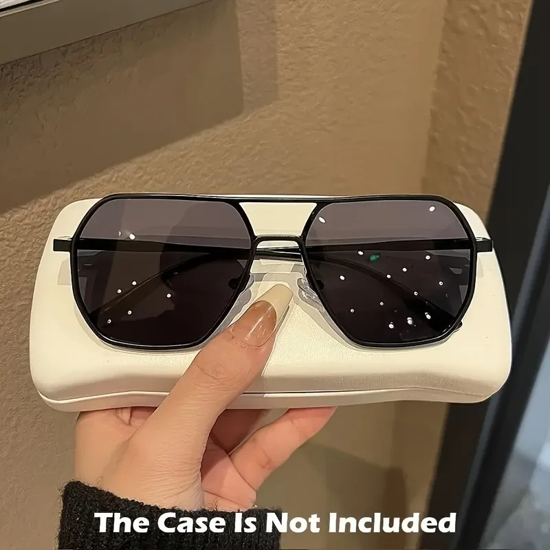 Big Frame Square Polarized Photochromic Glasses Metal Frame Men Women Driving Sun Glasses view 6