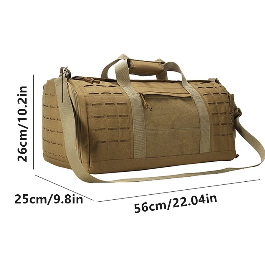 Bolsa táctica de gimnasio en lona para viaje y fin de semana - imagen 4