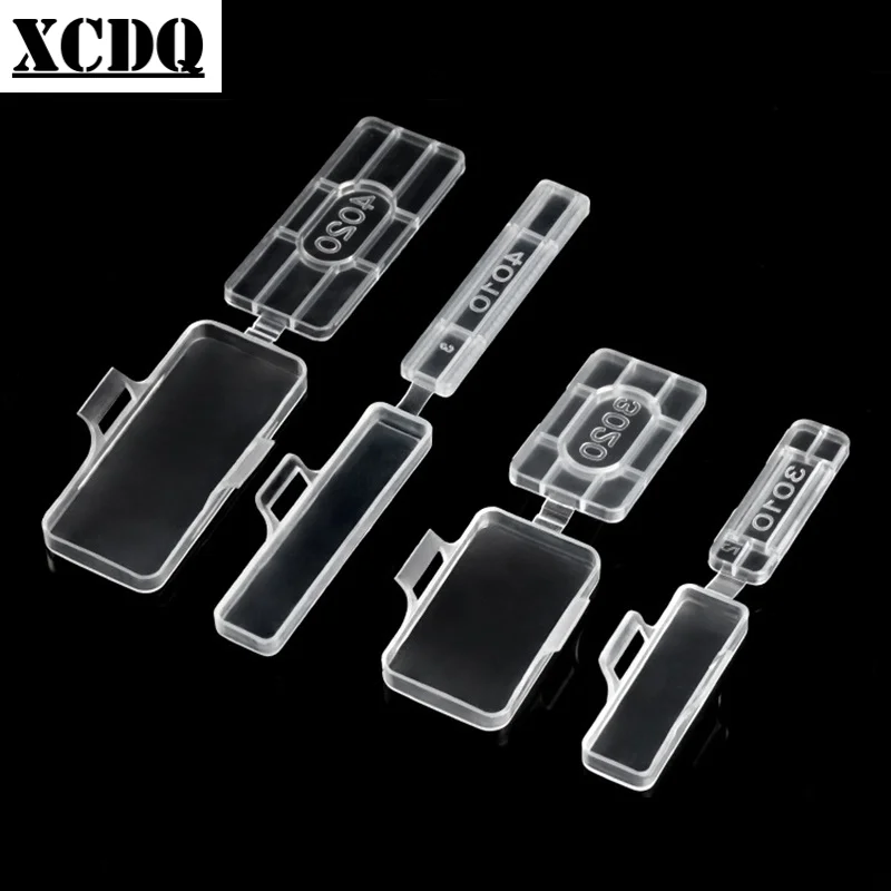 100pcs Transparent Plastic cable tie Marker Label Tag Box Waterproof Wire Sign Name Holder Display Identification Seal Case - Image 5