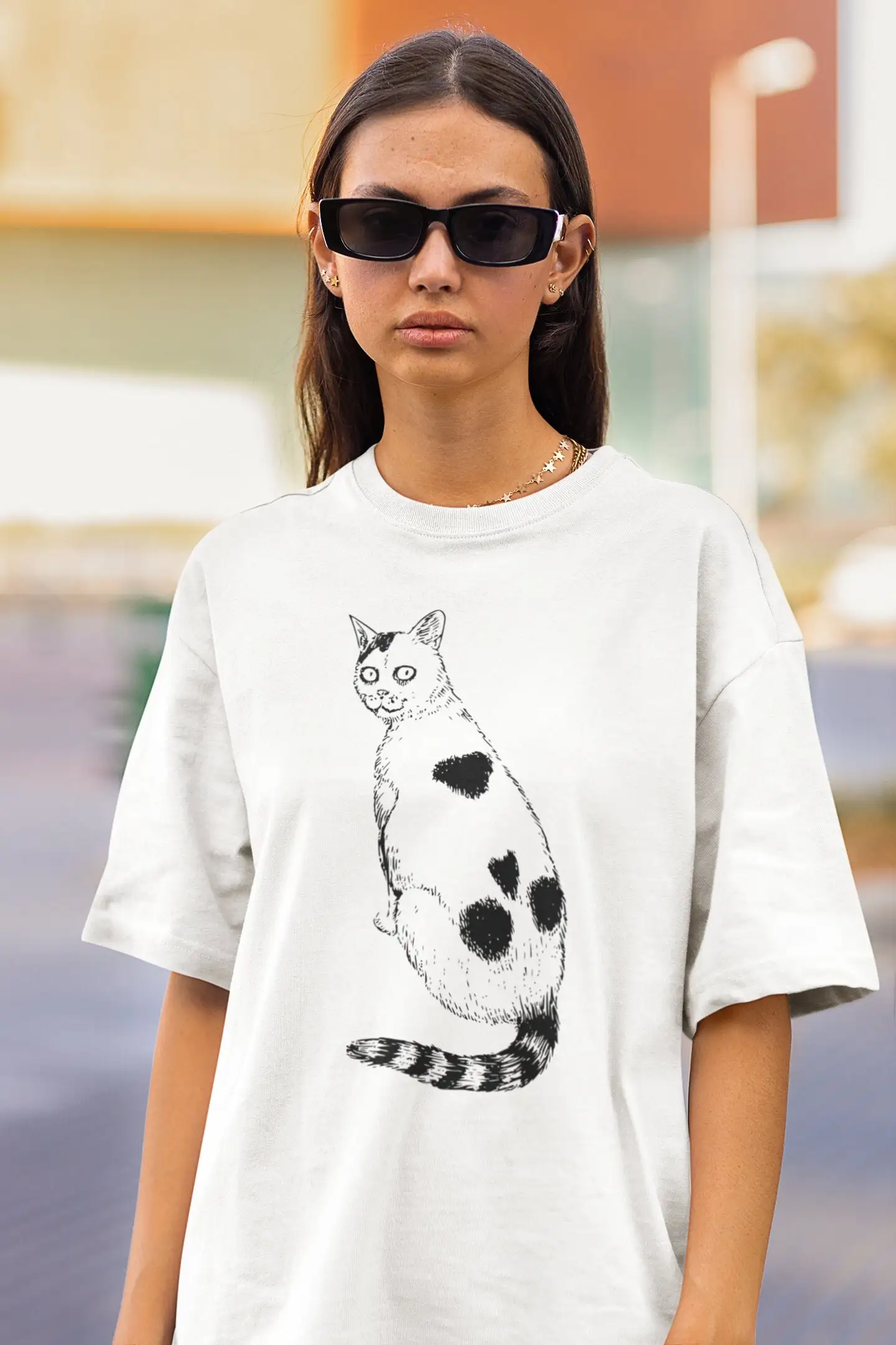 Horror Manga Cats T shirt Yon And Muu Lovely Cat Gothic Creepy Witch Diary