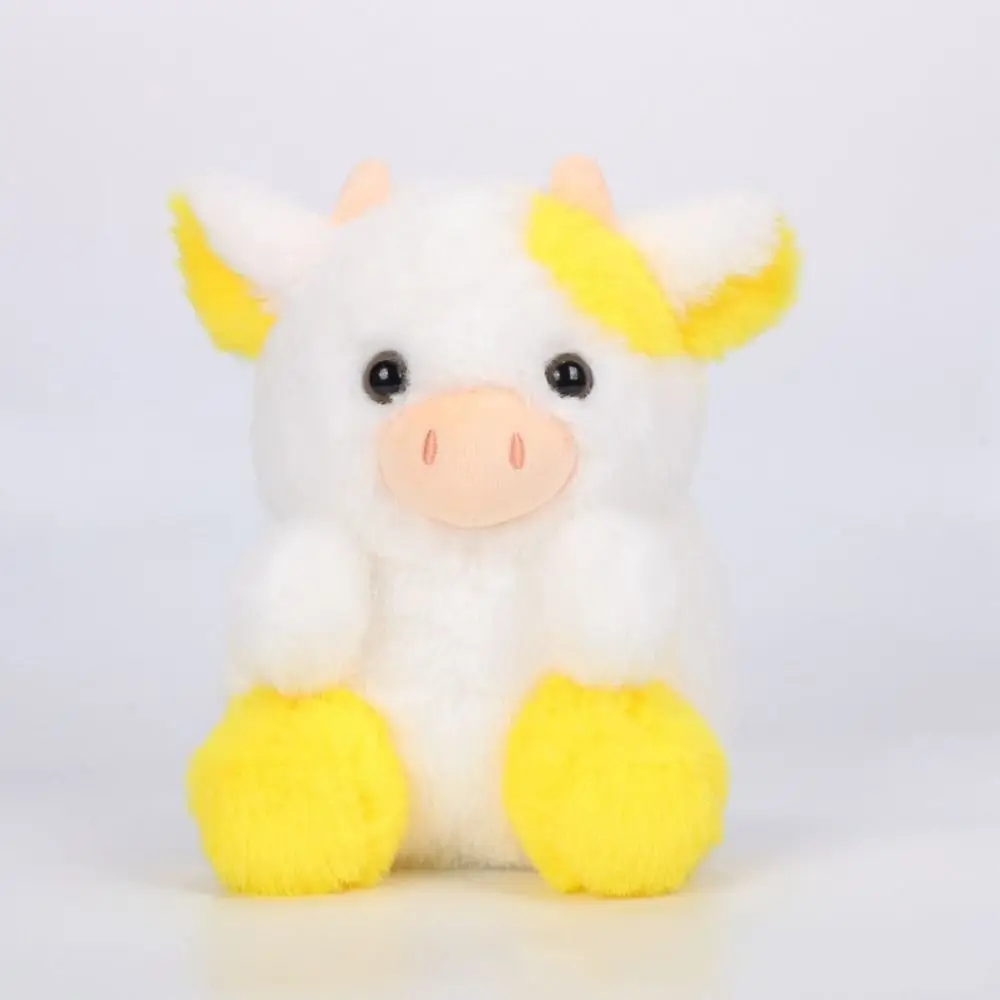 Animal relleno, muñeco de fresa, vaca de juguete de peluche, rosa, negro, corte suave, muñeco de vaca de peluche, colorido, sentado, vaca de fresa, juguete para niños