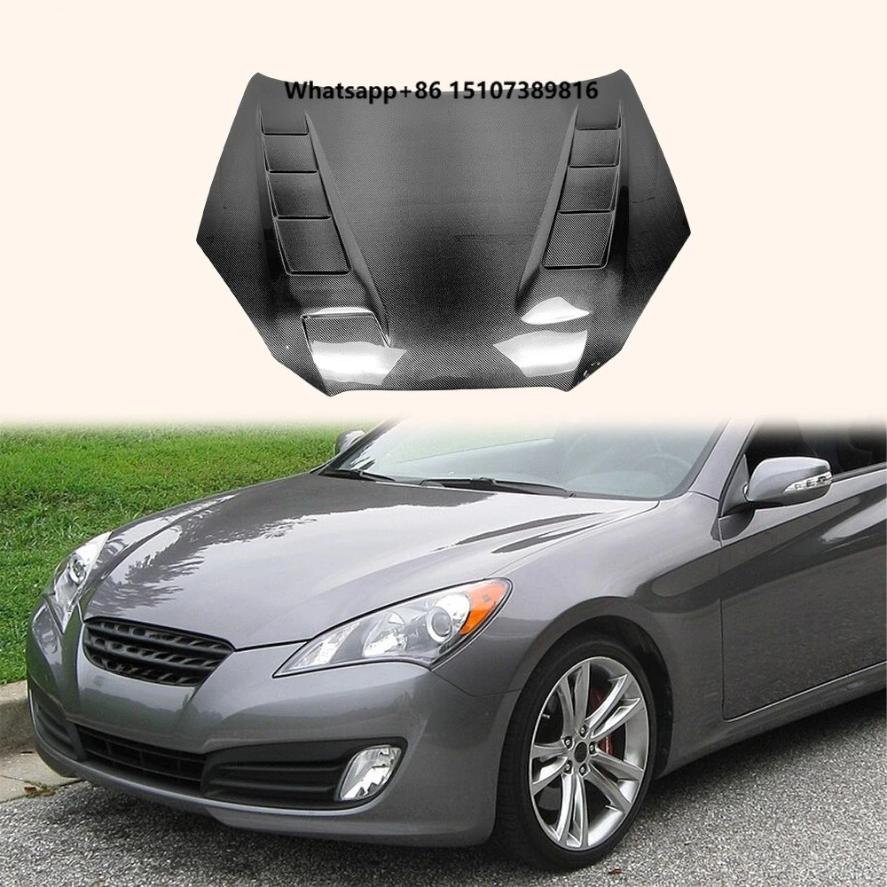 For Coupe 08-11 Only H1-Style Carbon Fiber Front Hood Bonnet