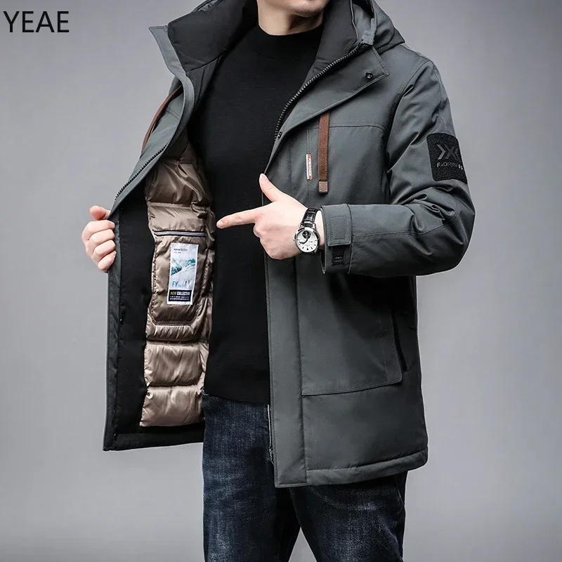 

Men's Down Jacket Duck Down Padding Removable Liner Male Winter Brand Jackets for Men Winter Man Coats Casual Man Sack