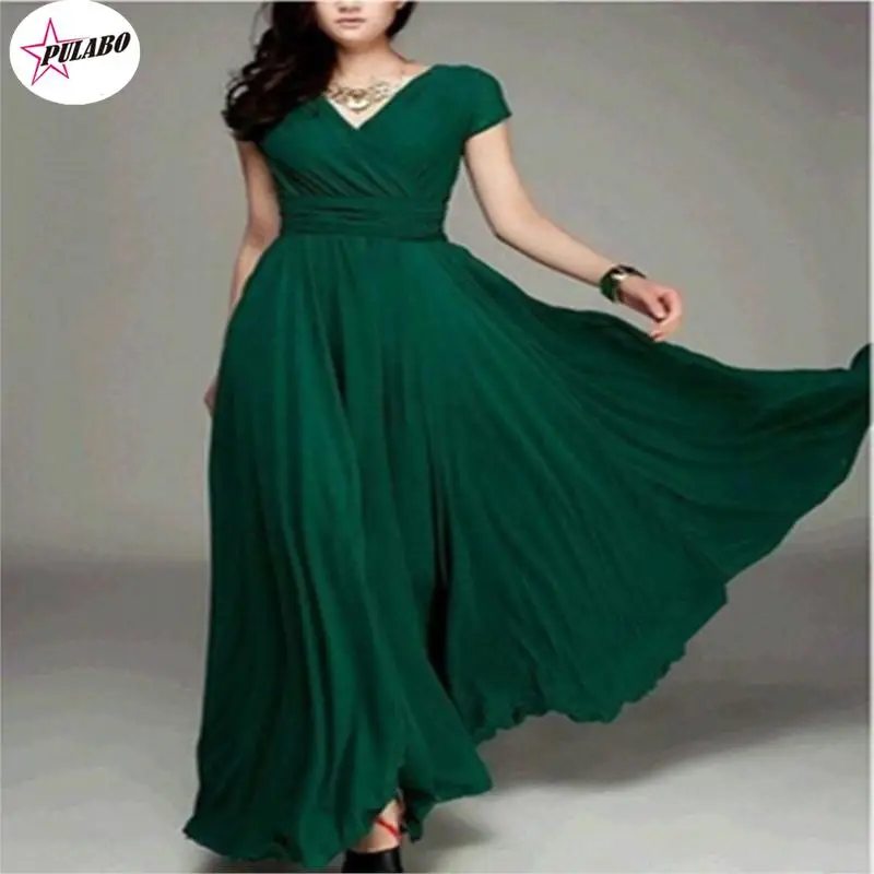 

Fashion Maxi Dress Ladies Women Sleeveless Deep V-neck High Waist Party Gowns Wedding Long Dress Solid Elegant Female