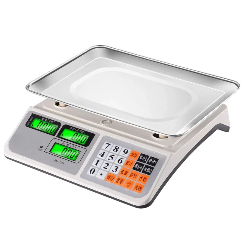 

Electronic scale Commercial table scale Selling vegetables 30kg Household accurate weighing Electronic scale Pricing