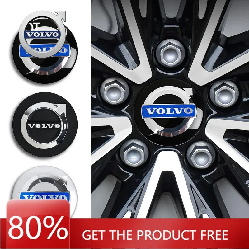 

2026 Hot For VOLVO 4Pcs Car Wheel Hub Center Cap Wheel Badge Cover For Volvo XC90 V90 V60 XC60 V40 EC40 EX40 S80 S60 S90 C40 XC4