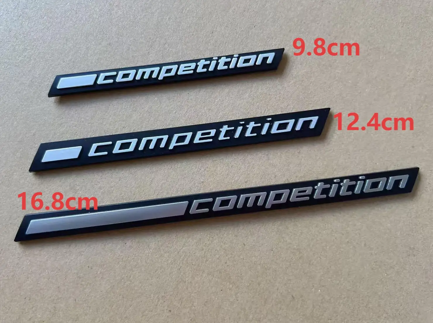 

1X ABS COMPETITION Bar Underlined Emblem for Thunder Edition M1 M2 M3 M4 M5 M6 M7 M8 X3M X4M X5M X6M Car Trunk Sticker