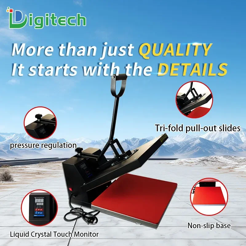 Digitech Heat press T-shirt printing machine 40*50cm thermal transfer printer sublimation machine for T-shirt