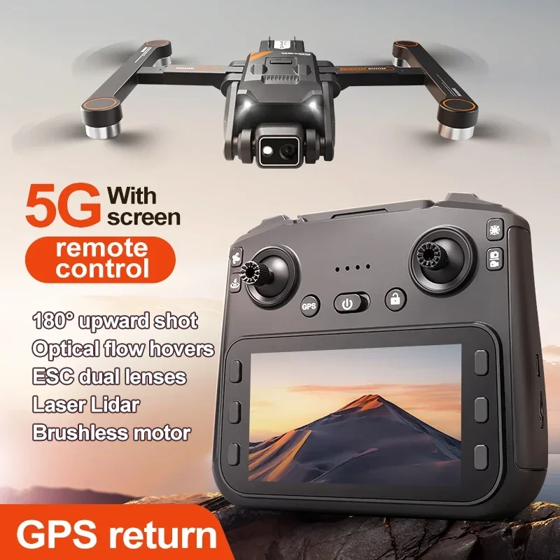 2024 RG700 Pro Mini Drone Profesional 4K HD Dual Camera With Screen Controlled GPS 5G WIFI Obstacle Avoidance Brushless Dron Toy