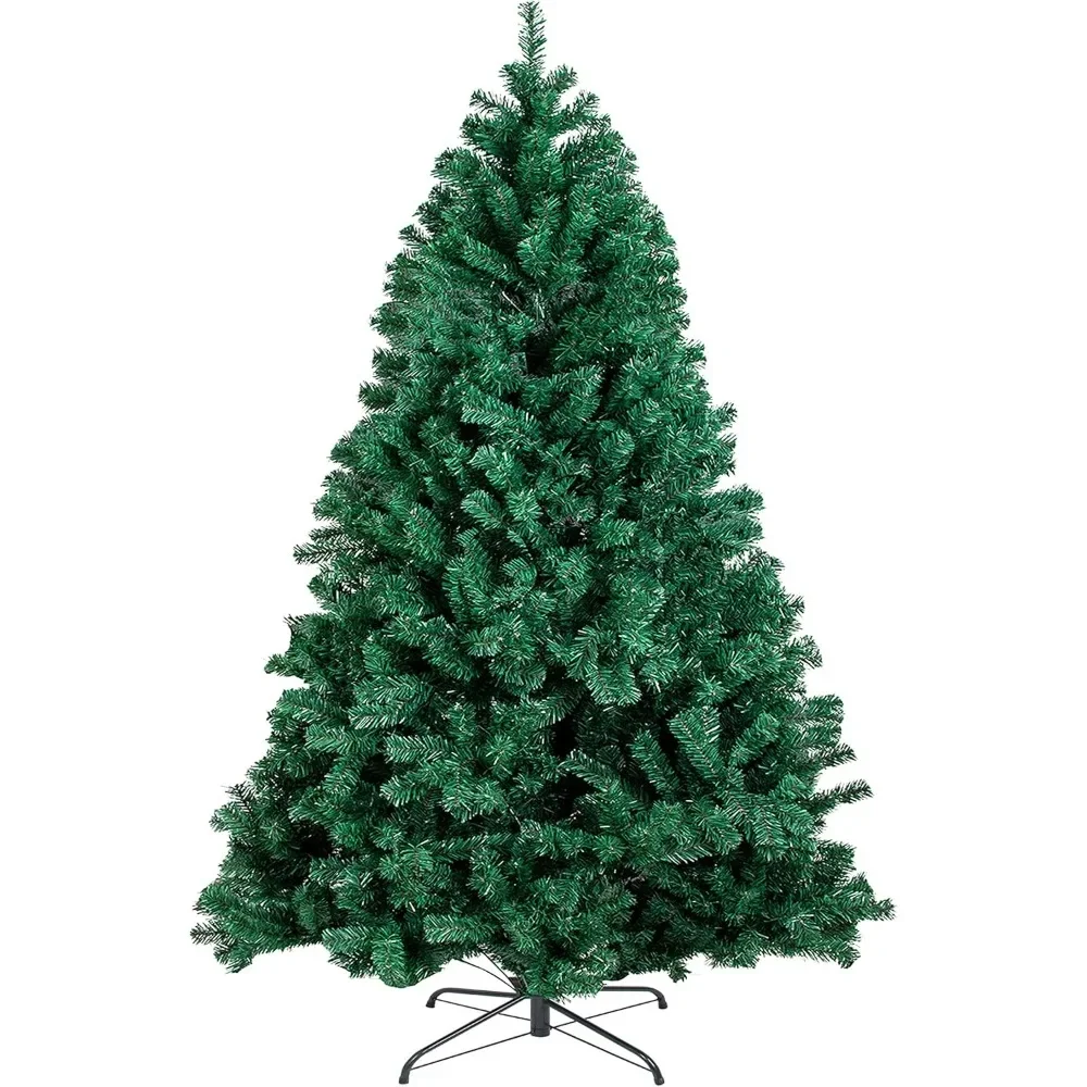 9FT 2,300 Tips Artificial Christmas Pine Tree Fake Xmas Spruce Trees Holiday Decoration with Metal Stand Easy Assembly