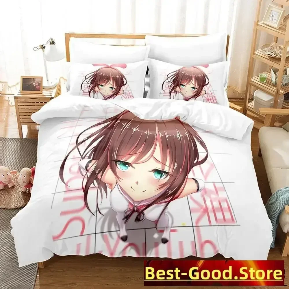 AI Channel Bedding Set Single Twin Full Queen King Size Bed Set Adult Kid Bedroom Duvet cover Sets 3D Print Anime Bed Sheet Set