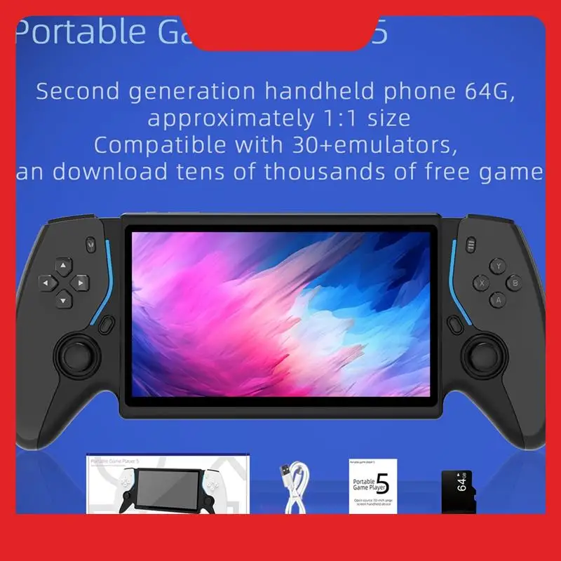 HC8000 Schermo da 7 pollici Console di gioco portatile retrò 64G 15000 giochi Lettore di giochi open source Supporto 30+ emulatori