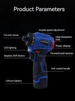 16.8V Brushless Electric Screwdriver Cordless Rechargeable Lithium Drill with Adjustable Torque for DIY Home Repair