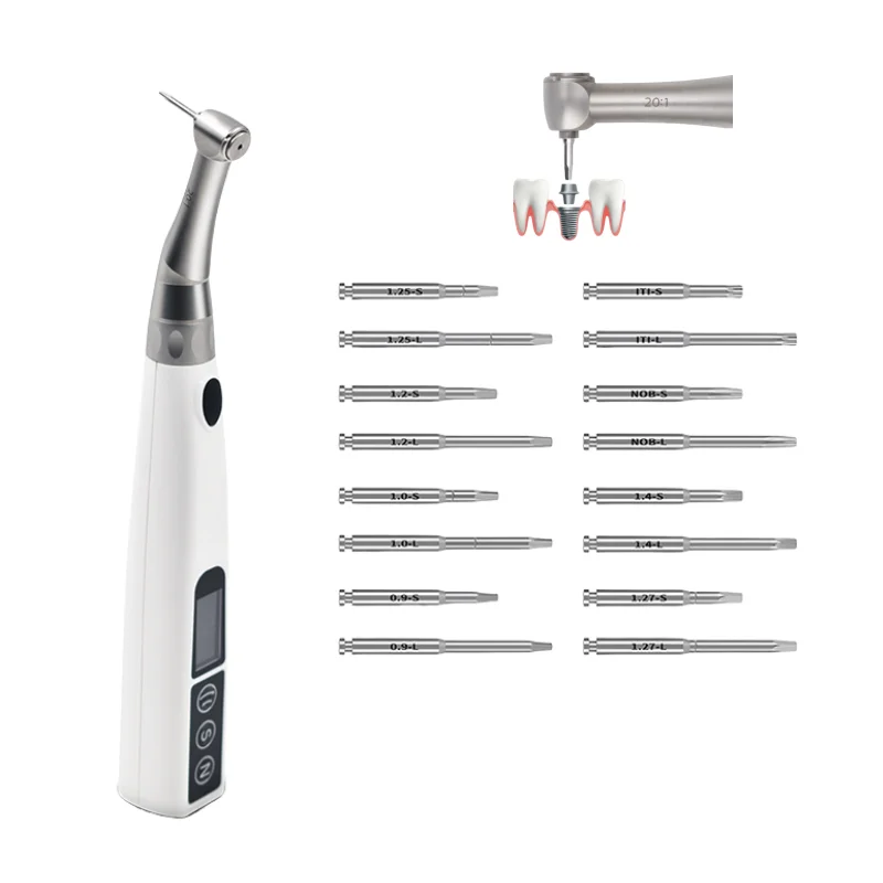 Dental Universal Electric Wireless Torque Implant Torque Wrench Upgraded to 50Ncm and 50rpm Equipment