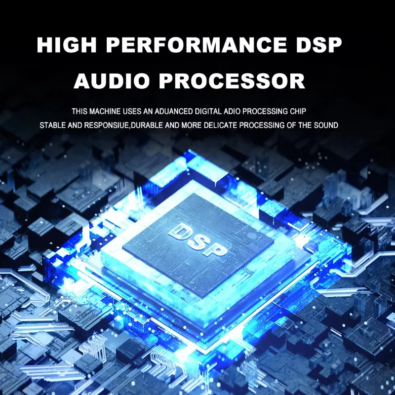 PMX602S 6-Channel Power Mixer with 2 UHF Wireless Microphones for Live Performances And Audio Conferencing