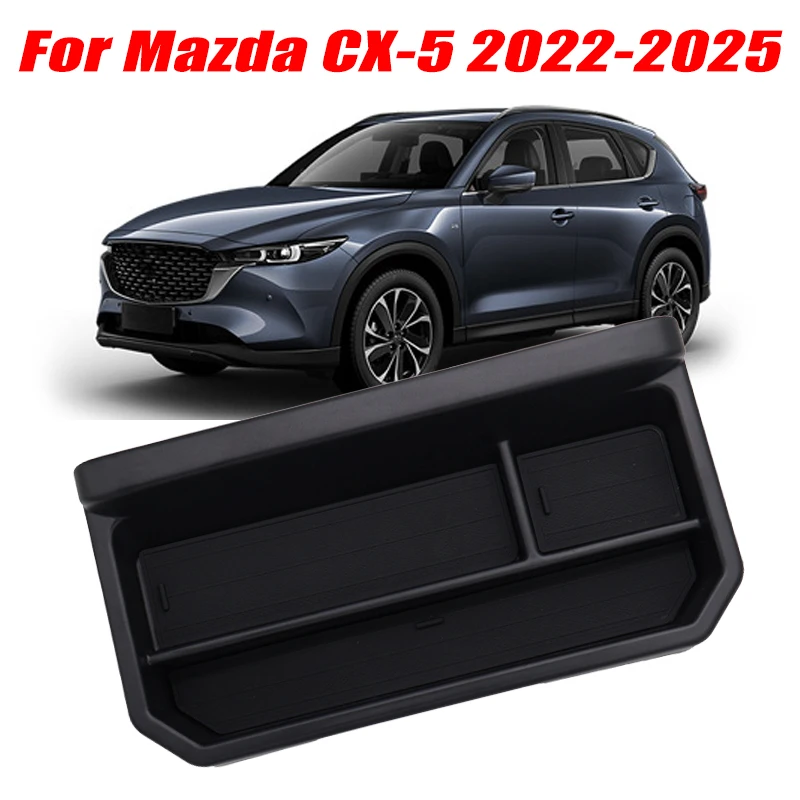 For Mazda CX-5 2022-2025 Model Armrest Storage Box ABS Central Organozer Tray Stowing Tidying Car Accessories