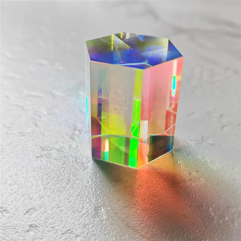 

ABJO-Color Dichroic Prism Cube X-Cube For Physics Teach Rainbow Prism Photography Props