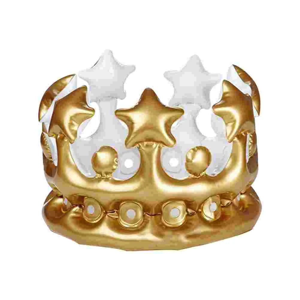 

Inflatable Crown Shape Hat Kids Pool Child Plaything Costumes Balls Toy Decorations Children