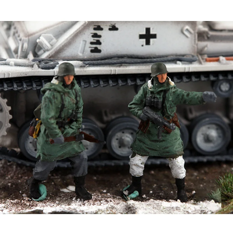 1:72 Scale Resin German Winter Tank Scout 2-person Scene Accessory Model Adult Toys Classics Gifts Static Display