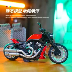 1:12 Harley motorcycle model Racing street car Simulation Diecast Metal Alloy Model car Sound Light Collection Kids Toy Gift M50