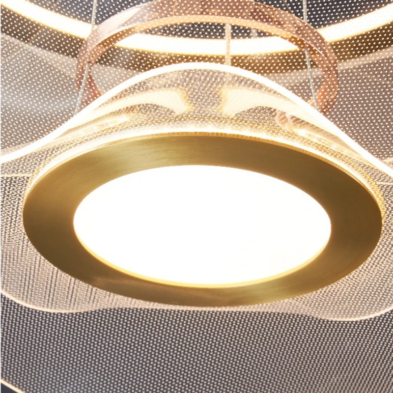 Moderne Blütenblatt-Acryl-LED-Pendelleuchten, dimmbar, für Wohnzimmer, Esstisch, Zimmer, Hotel, Linie, Heimdekoration, Design, Hängeleuchte