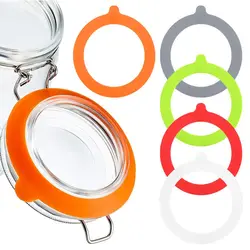 1Pcs Silicone Seals Mason Jars O Rings Gaskets Reusable Washers Leakproof Rubber Sealings for Storage Canning Cups Accessories