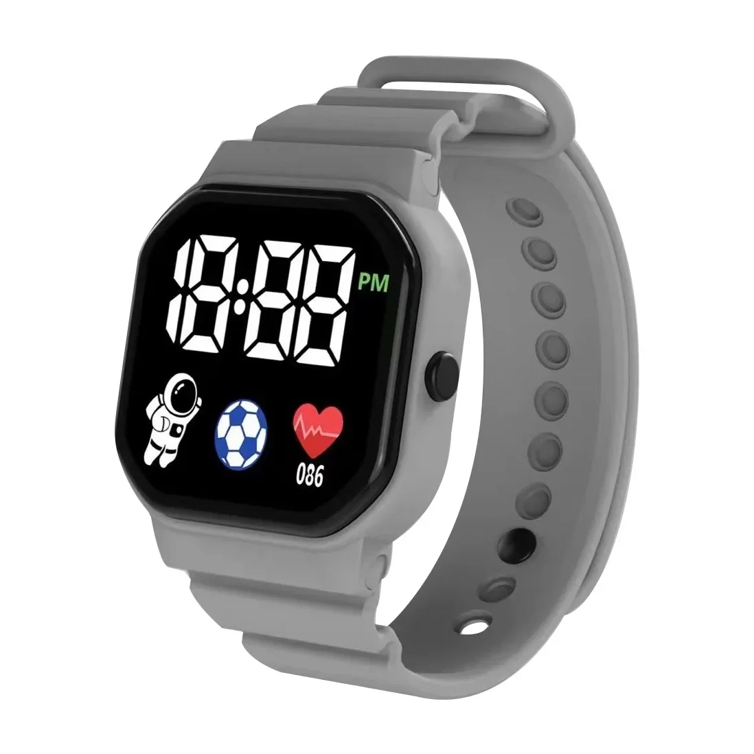 1PC WOMEN Watches with Bracelet Sport LED Digital Watches Silicone Strap Sport Electronic Wristwatch for Children Gift
