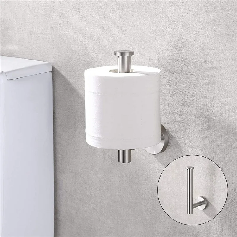 Self Adhesive Toilet Paper Holder Stainless Steel Paper Tissue Rack Wall Mounted Bathroom Kitchen Toilet Paper Roll Holder