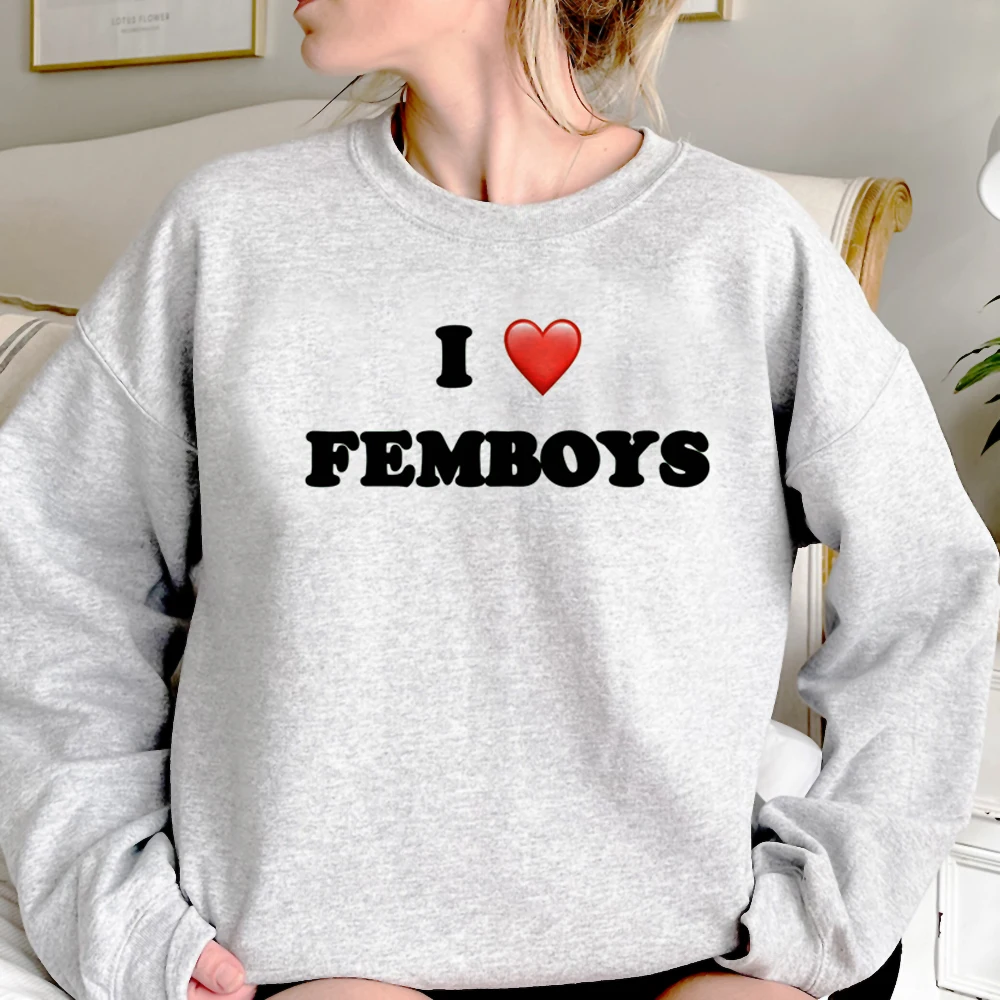 Femboy hoodies women aesthetic streetwear pulls sweater female streetwear clothes