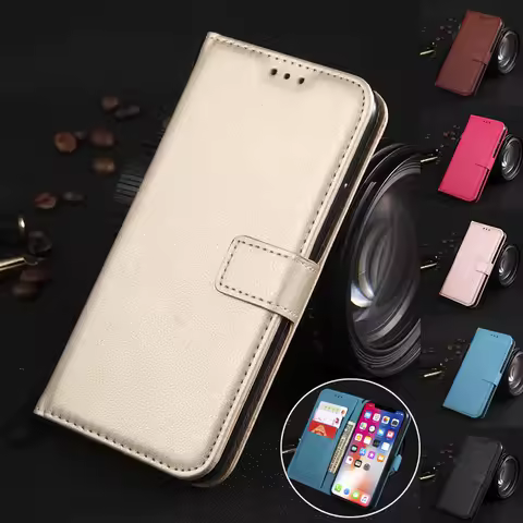 Flip Color Case For Samsung Galaxy A26 A25 A24 A23 A22 A21S A20S A20E A16 A15 A14 A13 A12 A11 A10S A10E A10 4G 5G Leather Fundas