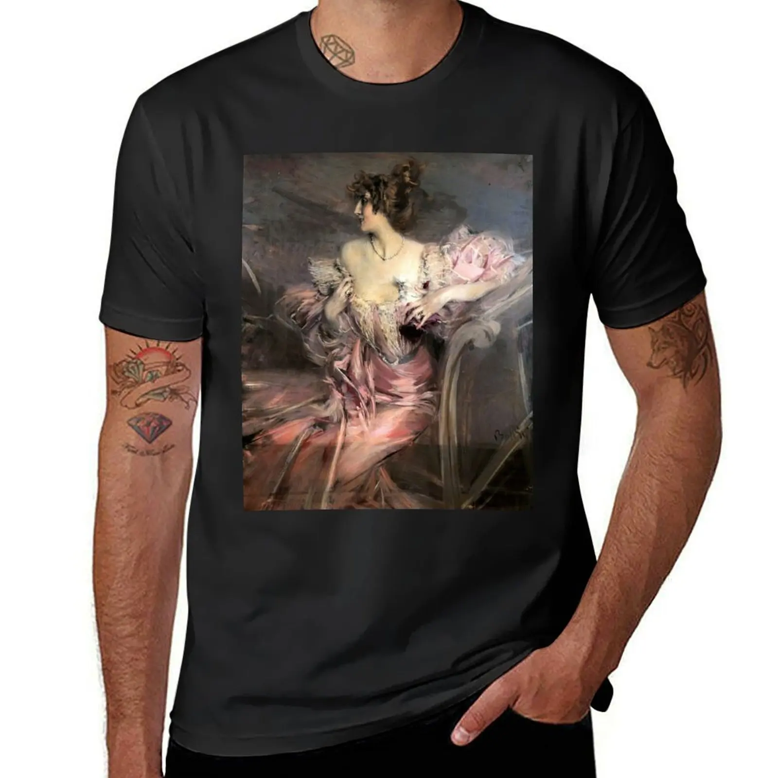 Giovanni Boldini's Marthe de Florian T-Shirt aesthetic clothes summer clothes plus size tops oversized t shirt men