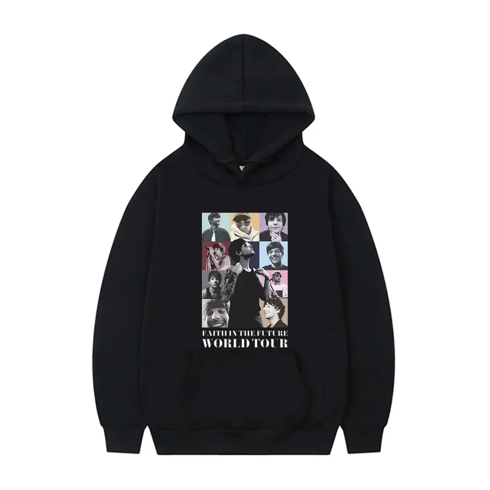 

Faith in The Future World Eras Tour Graphic Print Hoodie Male Fashion Vintage Pullover Men Women's Casual Oversized Sweatshirt