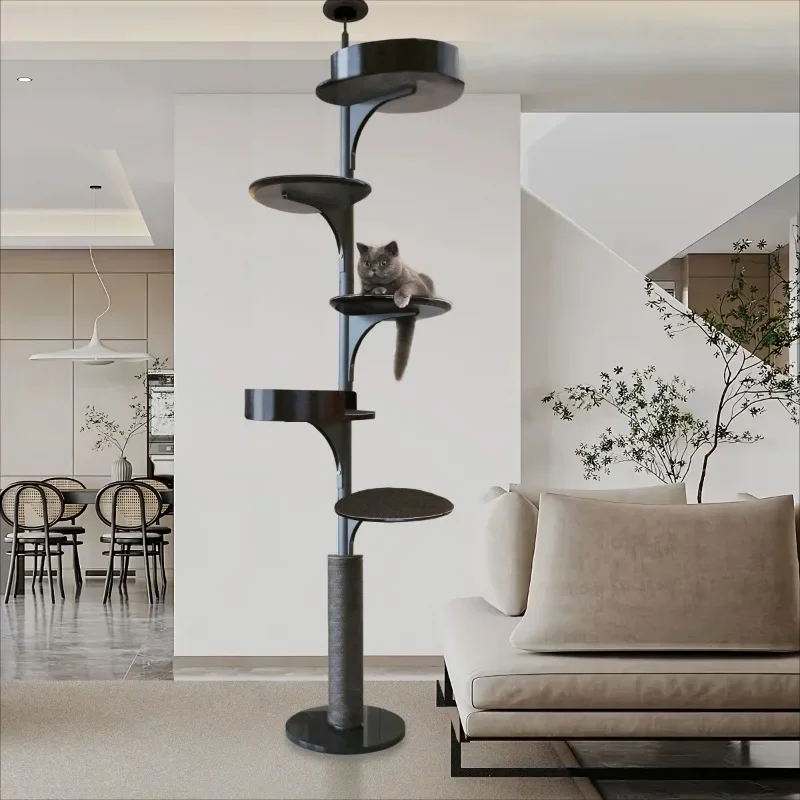 Solid wood climbing frame High-rise Tongtian pillar does not occupy an area, cat climbing frame Cat nest, jumping platform