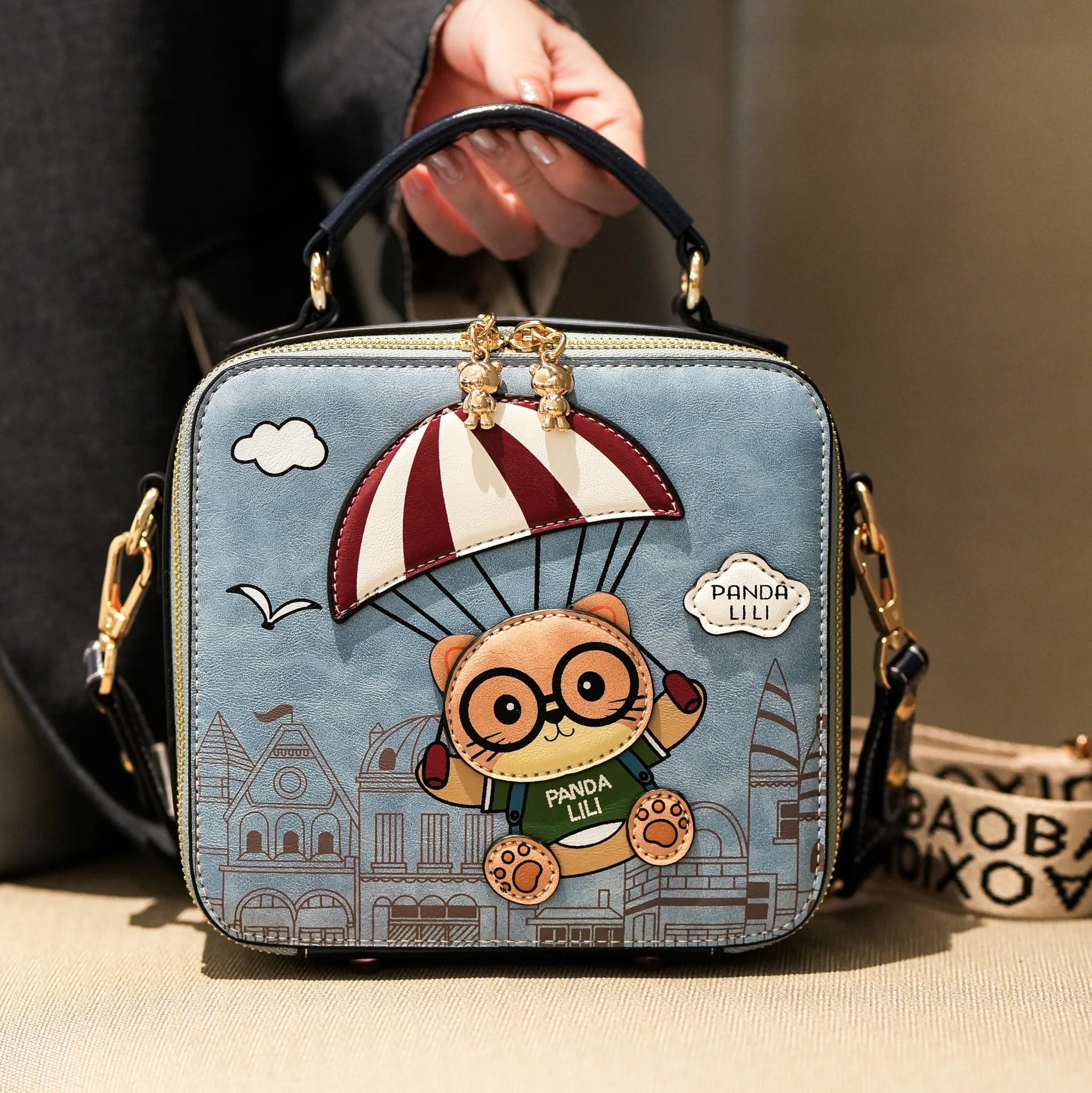 

BeiBaoBao Brand New Korean Style Mini Crossbody Bag Women's Versatile Shoulder Handbag Trendy Handbag Square Box Design