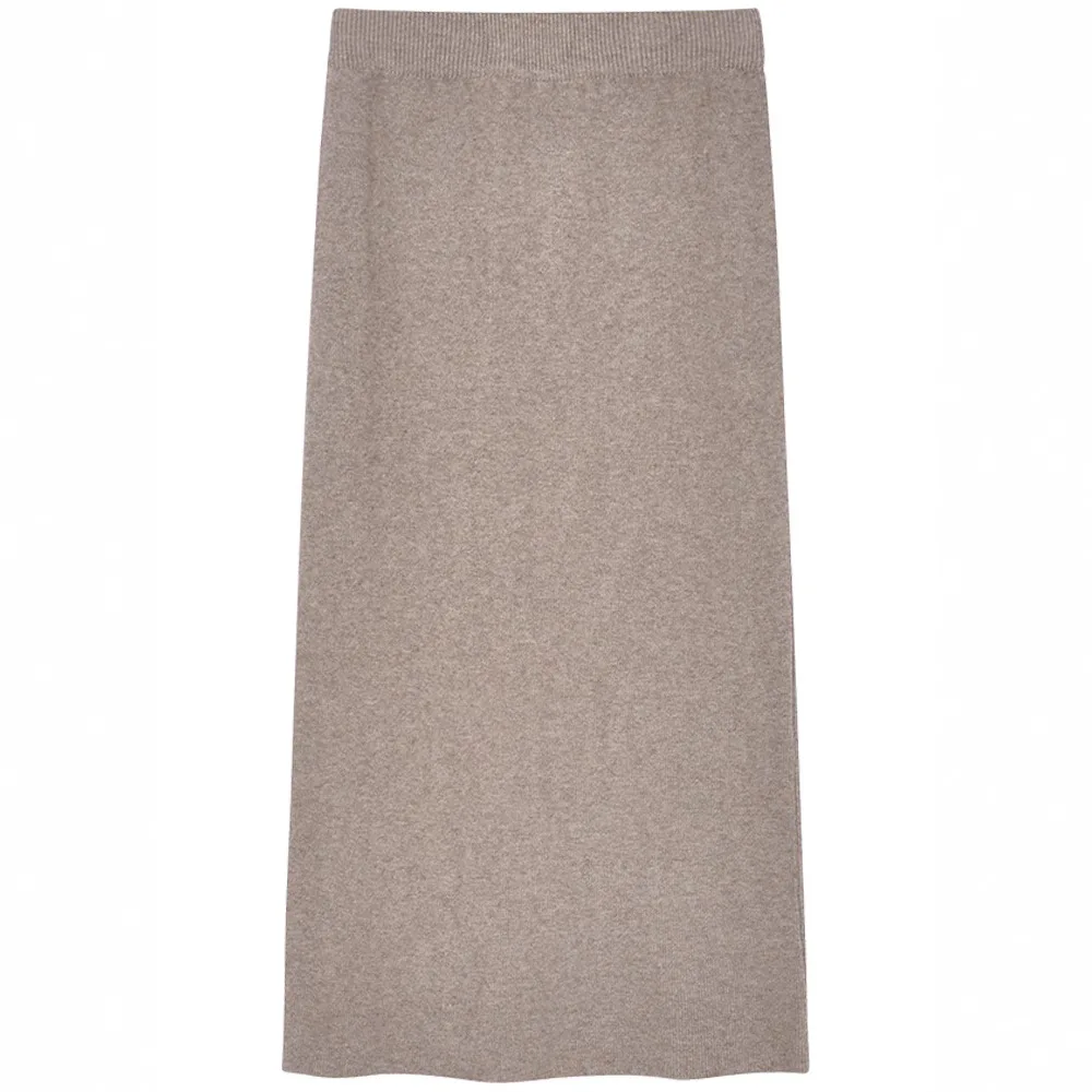 التخسيس ألف خط محبوك تنورة عالية الخصر ثنى النسيج المرأة Faion الخريف 2023 جديد وصول Ci Sle الرياح الحديثة