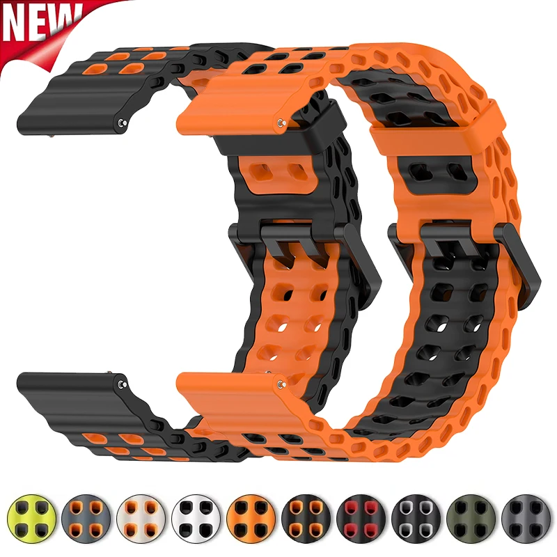 

22mm 24mm Silicone Band for Huawei Watch GT6 GT6Pro GT5 GT5Pro 46MM for Huawei Watch 5 4 5Pro 4Pro 46mm Sport Bracelet Wristband