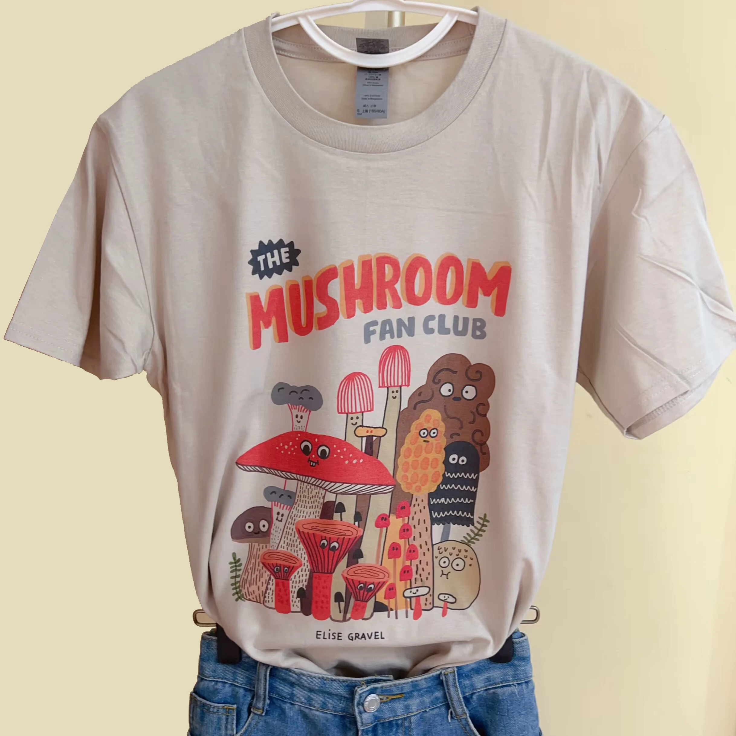 1pcs Mushroom Fan Club Cotton Short Sleeve T-shirt Cute Cat Print Tops Cat Will Save The World Cartoon Tshirts Casual Tees