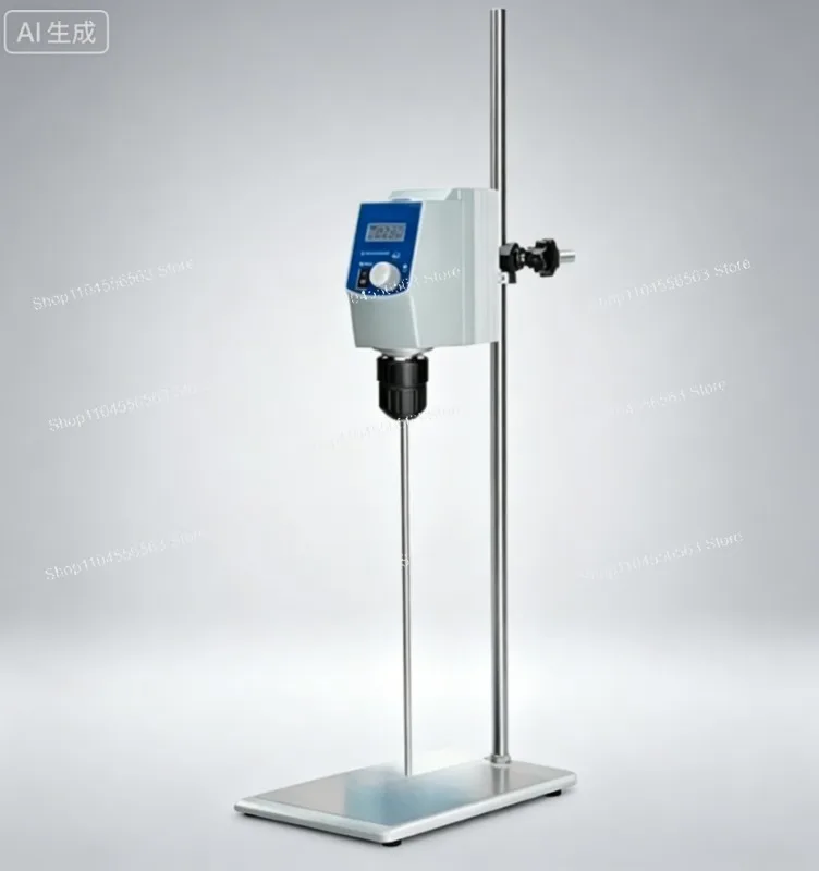 70L Lab Overhead Stirrer: LCD Digital, Brushless Motor, 2200rpm for High Shear Mixing Powder/Paint