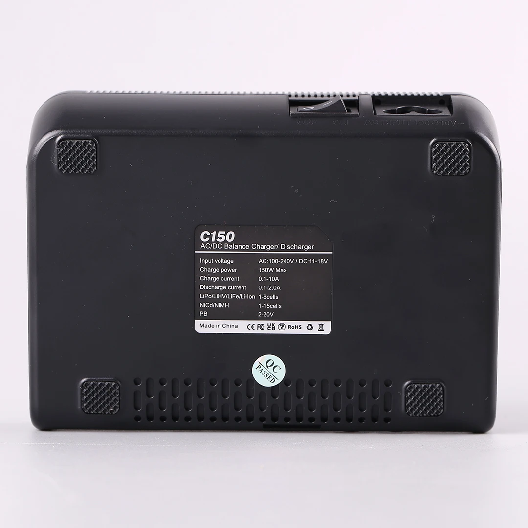 HTRC C150 Intelligent Balanced Charger, Model Airplane Lithium Battery B6 Upgraded Multifunctional Toy Charger