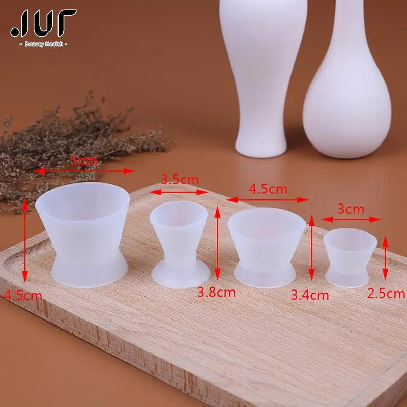 4pcs Dental Materials Silicone Mixing Bowl Use Dappen Dishes Teeth Whitening laboratory Tools Odontologia Dentistry