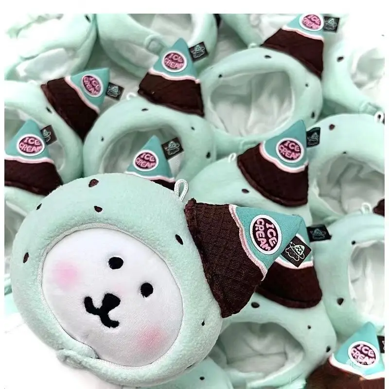 Hot Selling Macaron Ice Cream Teddy Bear Clothes Cotton Doll Clothes Headgear Pendant Cute Green Headgear